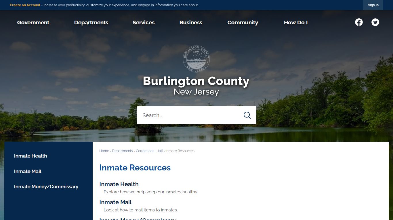 Inmate Resources | Burlington County, NJ - Official Website